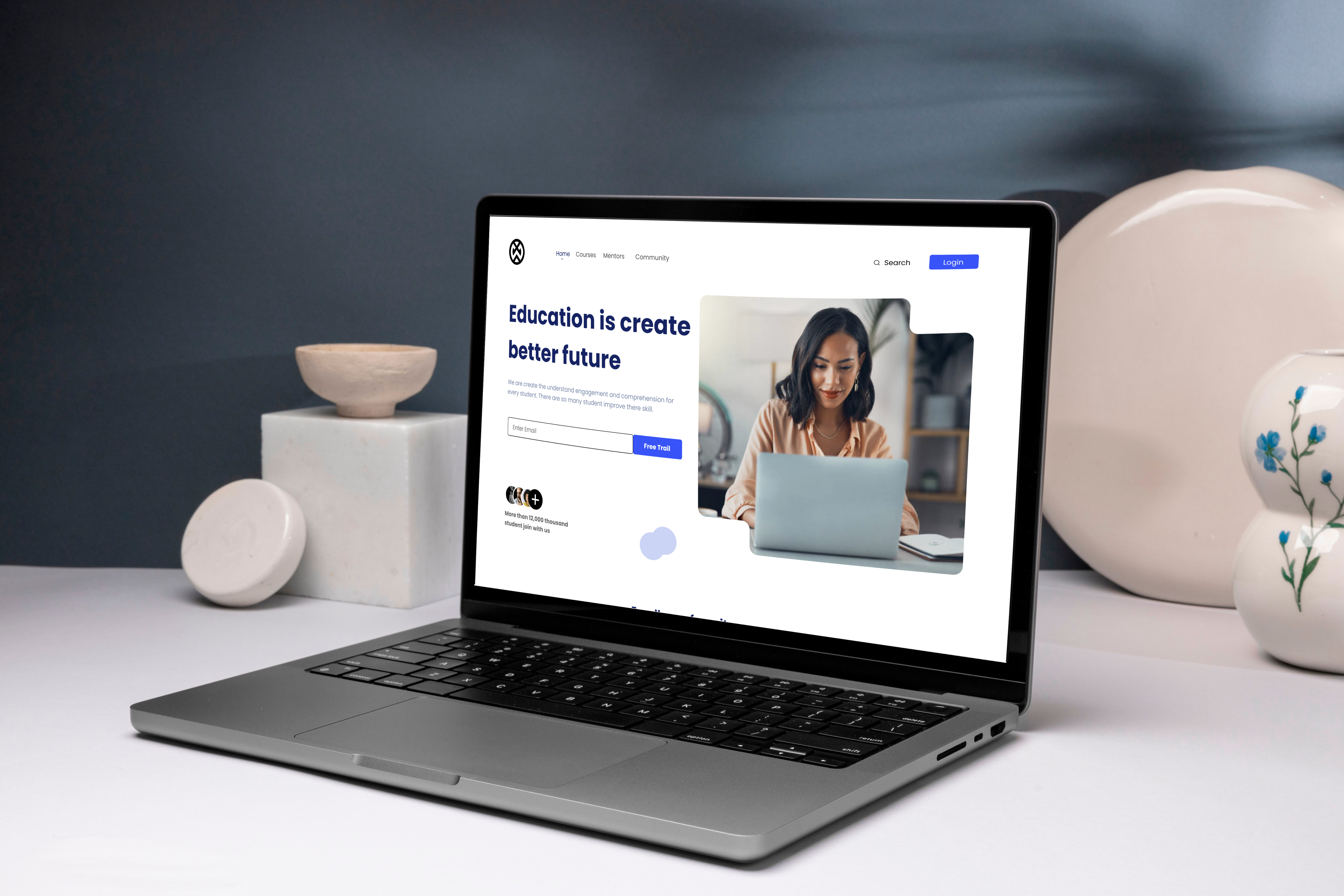 Education Consultant Web UI Design